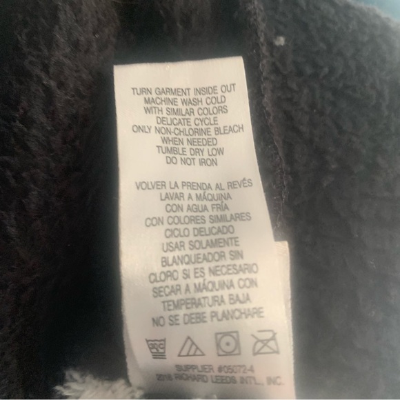 Disney Mickey Mouse One Piece Fleece Pajama With Hoodie & Ears Adults Size Large - Picture 9 of 9